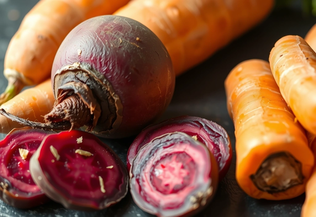 Earthy root vegetables