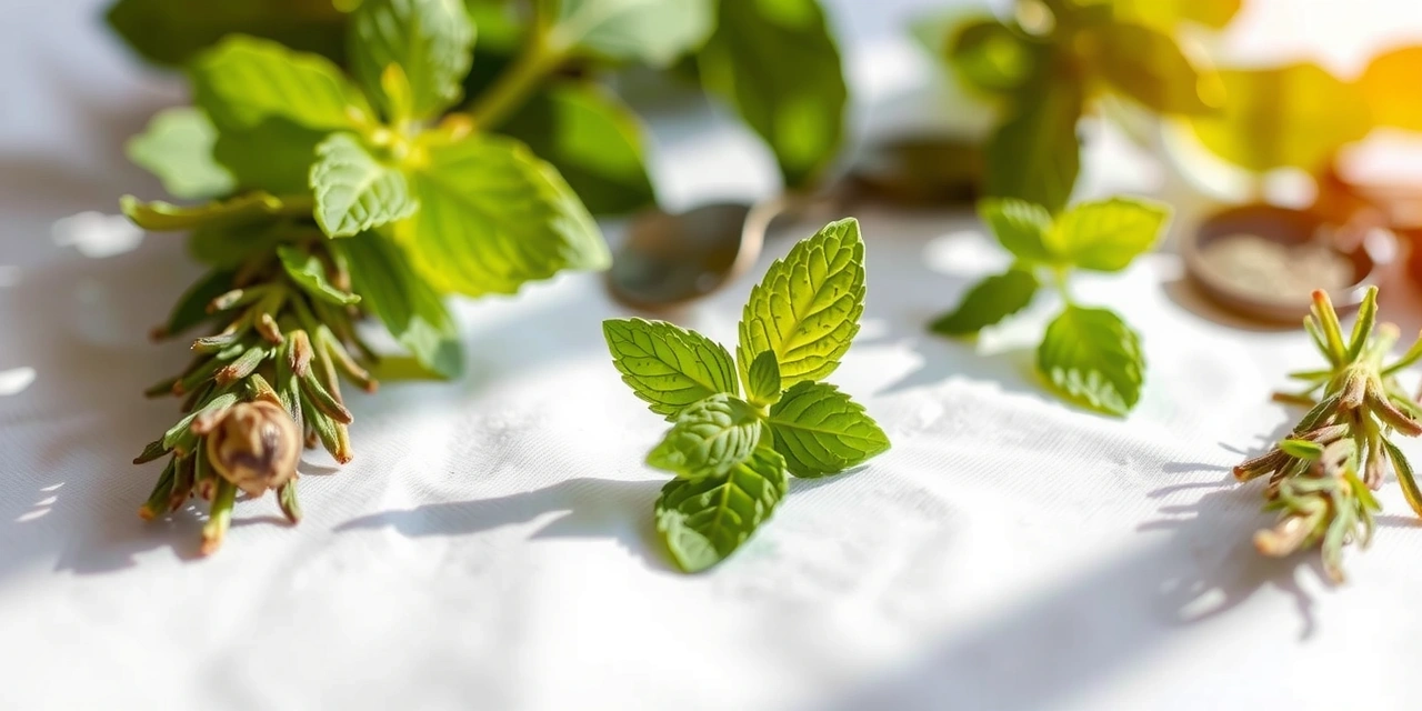 Fresh herbs symbolizing natural clarity